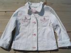 leuk, wit spijkerjasje, Kinderen en Baby's, Kinderkleding | Maat 110, Ophalen of Verzenden, Zo goed als nieuw, Meisje, Jas