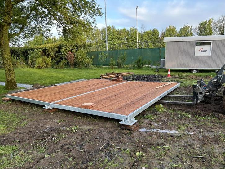 Zwaarlastvloer systeemvloer 5x2,5 meter platen te huur, Hobby en Vrije tijd, Feestartikelen, Zo goed als nieuw, Overige typen