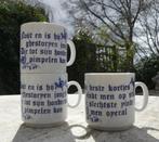 Spreuken Gezegdes Mokken Nederlands + Fries + Muziek Mokken, Huis en Inrichting, Keuken | Servies, Nieuw, Ophalen of Verzenden