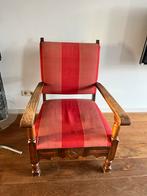 Rode leunstoel- gratis af te halen vanwege verhuizing, Antiek en Kunst, Antiek | Meubels | Stoelen en Banken, Ophalen