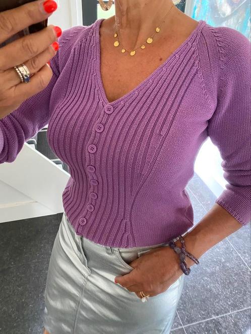 Bandolera Women, super leuk paars vestje in maat S/M, Kleding | Dames, Truien en Vesten, Zo goed als nieuw, Maat 38/40 (M), Paars