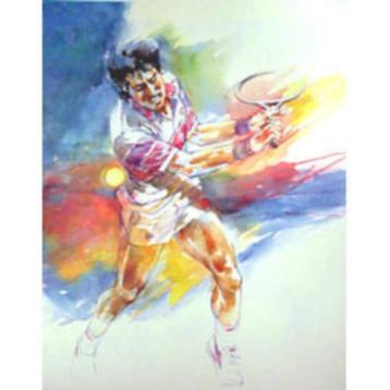 5 lithos " Tennis  " van 5 kunstenaars , samen € 50 beschikbaar voor biedingen