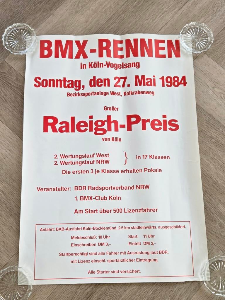 Oldskool BMX poster, Ophalen of Verzenden