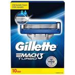 Gillette Mach3 Turbo Scheermesjes 10 stuks, Sieraden, Tassen en Uiterlijk, Nieuw, Ophalen of Verzenden, Verzorging