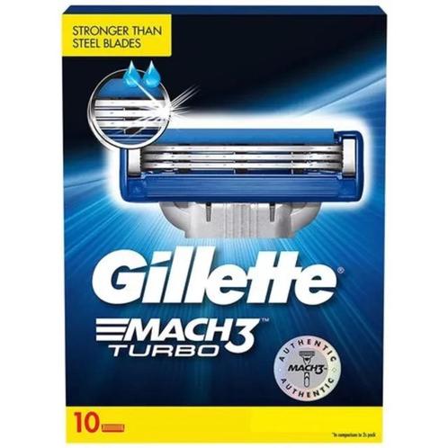 Gillette Mach3 Turbo Scheermesjes 10 stuks, Sieraden, Tassen en Uiterlijk, Uiterlijk | Gezichtsverzorging, Nieuw, Verzorging, Ophalen of Verzenden