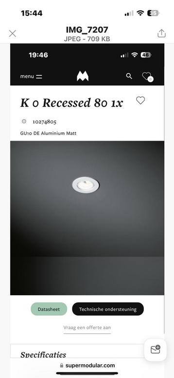 Modular lighting spots 6x beschikbaar voor biedingen