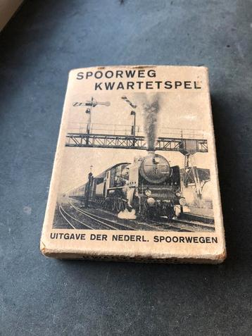 Spoorweg Kwartetspel uit 1933 Uitgave der Nederl. Spoorwegen beschikbaar voor biedingen