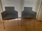 2 designers eetkamer stoelen van Gerard van den Berg- label, Huis en Inrichting, Stoelen, Ophalen, Gebruikt, Leer, Twee