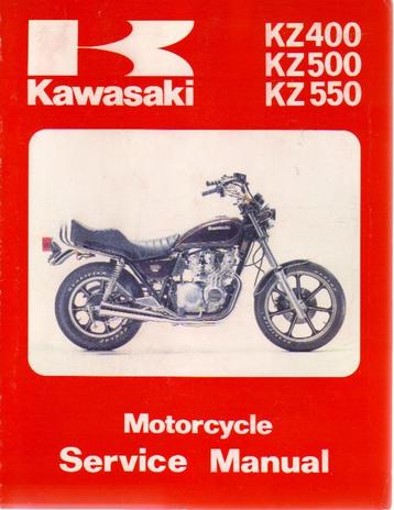 Kawasaki KZ400 KZ500 KZ550 1979-1982 service manual (2587z) beschikbaar voor biedingen