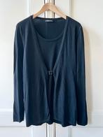 Frank Walder trui/vest viscose/polyamide zwart, maat 42, Kleding | Dames, Truien en Vesten, Ophalen of Verzenden, Zo goed als nieuw