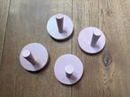 Kidsdepot wandhaken roze 4 stuks, Ophalen of Verzenden, Nieuw