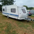 HOBBY 540 UL 2007 ENKELE BEDDEN+AIRCO+MOVER+FIETSENDR.  ETC, Caravans en Kamperen, Caravans, Hobby, Bedrijf, 5 tot 6 meter, Schokbreker