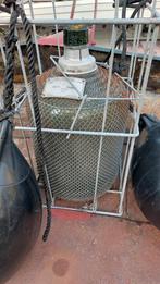 Decoratie Vintage Distilleerfles glas in Metalen Frame, Ophalen