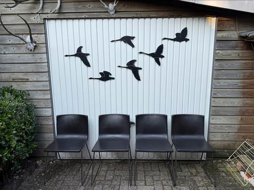 IKEA Bernhard stoelen, Huis en Inrichting, Stoelen, Gebruikt, Vier, Leer, Bruin, Ophalen