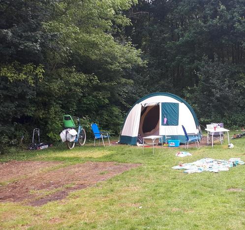Hyoercamp fashion gold 4 grote gezins koepeltent katoen, Caravans en Kamperen, Tenten, tot en met 4, Gebruikt, Ophalen