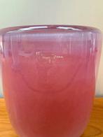 Henry Dean dikke zachtroze bloempot / vaas, Overige kleuren, Ophalen of Verzenden, Minder dan 50 cm, Glas