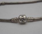 Pandora zilveren armband met bol slot 19.5 cm nr.1789, Verzenden, Gebruikt, Zilver, Zilver