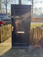 Knappe masief hardhouten deur, Gebruikt, 80 tot 100 cm, Ophalen of Verzenden, Buitendeur