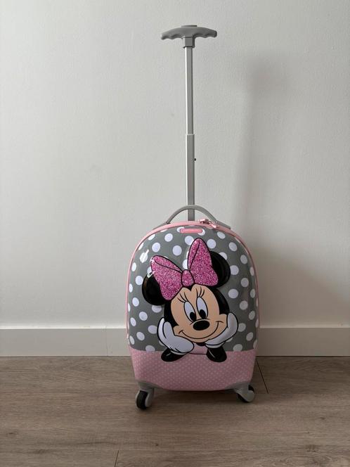 Minnie Mouse Trolley Samsonite, Sieraden, Tassen en Uiterlijk, Koffers, Zo goed als nieuw, Hard kunststof, Minder dan 50 cm, Ophalen of Verzenden