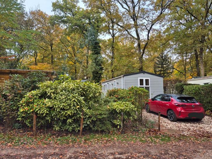 Luxe chalet met jaarplaats Ardoer camping de Jutberg Veluwe, Caravans en Kamperen, Stacaravans, tot en met 4, Ophalen