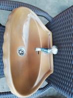 Prachtig fonteintje schelpvorm, koffiekleur mokka 47x32,5 cm, Ophalen, Zo goed als nieuw, Bruin