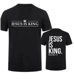 Jesus is King T-Shirt heren, Verzenden, Nieuw, Zwart