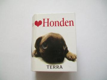 Mini boek Honden in kartonnen hoes Terra 4,7 x 6,3 x 3,4 cm beschikbaar voor biedingen