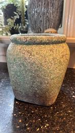 Mooie PTMD bloempot vaas groen grijs, Rond, Ophalen of Verzenden, Zo goed als nieuw, Aardewerk
