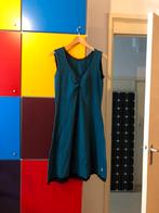 Elizz jurk, petrol, L, Kleding | Dames, Jurken, Blauw, Ophalen of Verzenden, Gedragen, Onder de knie