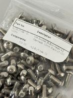 100 stuks M4 10mm inbus-bouten inbusbouten rvs schroeven, Nieuw, Ophalen of Verzenden, A, Minder dan 50 mm