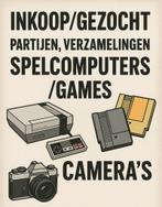 Gezocht!! Partijen/verzamelingen spelcomputers/games/camera’, ., Ophalen of Verzenden, Zo goed als nieuw, .