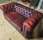 Chesterfield tweezits bank oxblood red, Ophalen, Gebruikt, 150 tot 200 cm, Tweepersoons