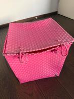 Roze Opbergmand - Speelgoed, Wasgoed, Knuffels, Ophalen, Kunststof, Mand, Vierkant