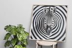 XXL Glasschilderij | Zebra Maze - 6 sizes, Oorspronkelijke maker, Verzenden, Nieuw, 125 cm of meer