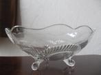 mooie glazen fruitschaal (brocante), Huis en Inrichting, Woonaccessoires | Schalen en Manden, Gebruikt, Schaal, Rond, Ophalen of Verzenden