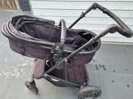 Kinderwagen zwart 3 in 1 + autostoel, Gebruikt, Luchtbanden, Ophalen, Kinderwagen