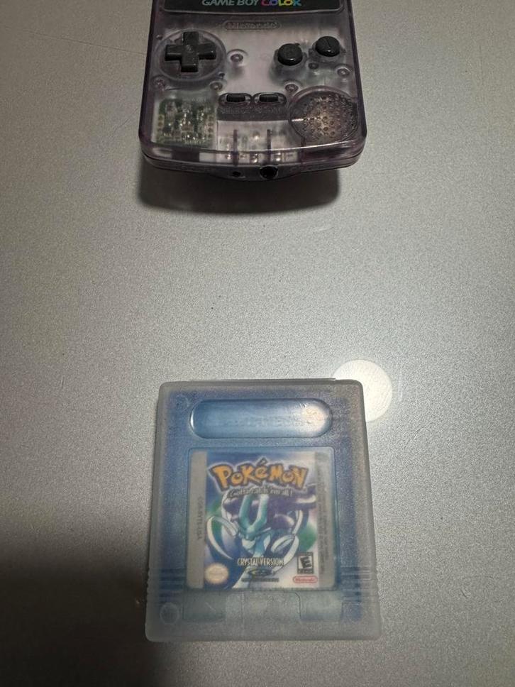 Pokemon crystal - gameboy color, Spelcomputers en Games, Games | Nintendo Game Boy, Zo goed als nieuw, Avontuur en Actie, 1 speler