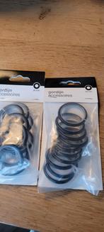 2 pakjes gordijnroede ringen zwart 20mm, Huis en Inrichting, Ophalen of Verzenden, Nieuw, Zwart, Minder dan 100 cm