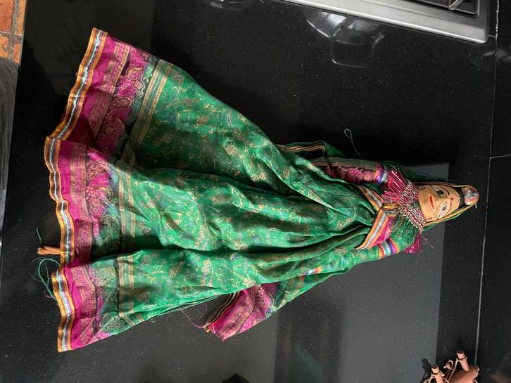 3 Traditionele Indiase Rajasthani Marionetten, Antiek en Kunst, Antiek | Speelgoed, Ophalen of Verzenden