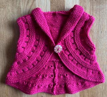Zelf gebreide bolero vestje maat 80 NIEUW! beschikbaar voor biedingen