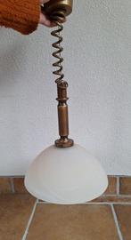 Glazen Retro Hanglamp, Huis en Inrichting, Ophalen of Verzenden, Gebruikt, Glas, Minder dan 50 cm