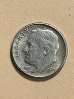 One dime 1964 usa zilver, Postzegels en Munten, Munten | Amerika, Verzenden