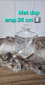 Grote,Karaf, glazen karaf, sierfles, decanteerfles, sierfles, Glas of Glazen, Ophalen of Verzenden, Overige stijlen, Glas