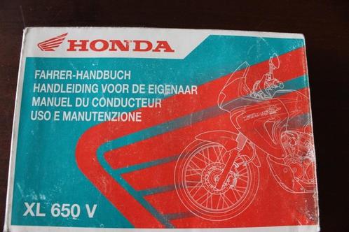 Honda XL650V 2002 ? handleiding fahrer handbuch XL 650 V, Motoren, Handleidingen en Instructieboekjes, Honda, Ophalen of Verzenden