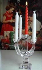 grote zware kristallen kandelaar € 12,50, Ophalen of Verzenden, Zo goed als nieuw, Overige materialen, Minder dan 25 cm