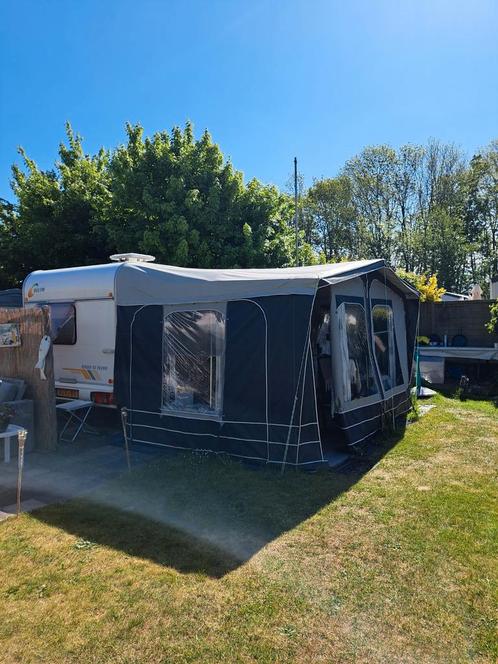 Caravan Delta 3900TZ Flevo 2003, Caravans en Kamperen, Caravans, Particulier, tot en met 4, 750 - 1000 kg, Treinzit, Delta, Dwarsbed