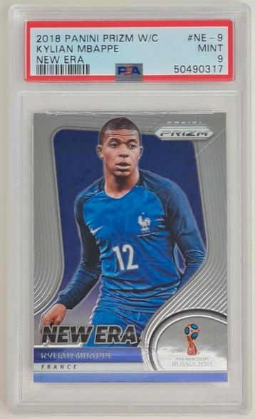 2018 Panini Prizm World Cup Kylian Mbappe New Era PSA 9