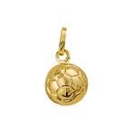 Gouden Voetbal hangertje 8 mm - 14 karaat goud, Overige voorstellingen, Nieuw, Ophalen of Verzenden, Goud