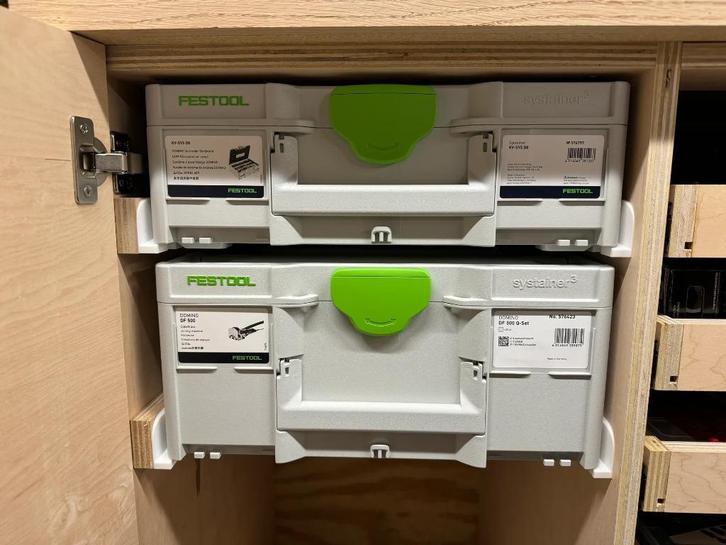 Festool en Tanos Rail Systainer 3 geleiders lade geleiders, Doe-het-zelf en Verbouw, Gereedschapskisten, Nieuw, Ophalen