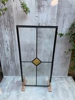 Antiek Glas Paneel Facet Geslepen Geel, Huis en Inrichting, Woonaccessoires | Overige, Ophalen, Nieuw